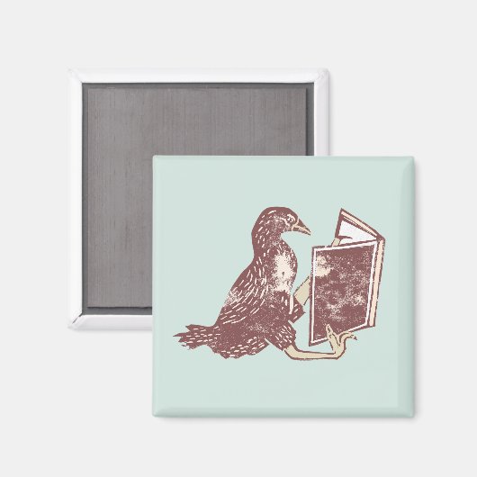 Weka Bird読は本だ マグネット (正面/裏面)