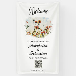 *～* WELCOMEのポピー結婚フローラAR9 横断幕