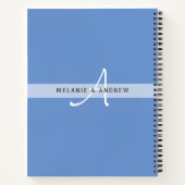 wELCOMEビーチHUTゲストブックモノグラムおもしろい ノートブック (裏面)