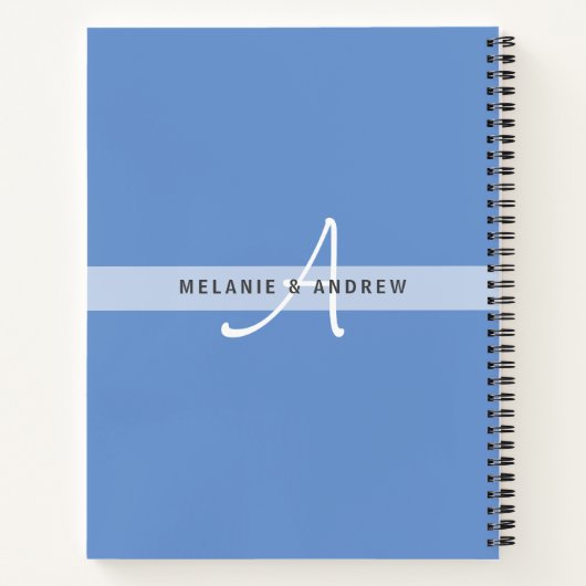 wELCOMEビーチHUTゲストブックモノグラムおもしろい ノートブック (裏面)