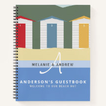 wELCOMEビーチHUTゲストブックモノグラムおもしろい