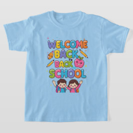 WELCOME新学期カラフル- Kids T-Shirt Des Tシャツ