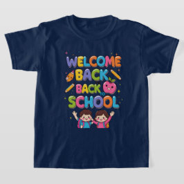 WELCOME新学期カラフル- Kids T-Shirt Des Tシャツ