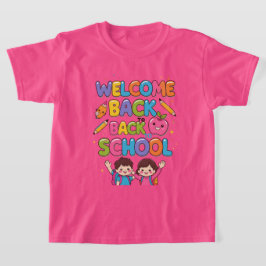 WELCOME新学期カラフル- Kids T-Shirt Des Tシャツ