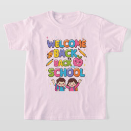 WELCOME新学期カラフル- Kids T-Shirt Des Tシャツ