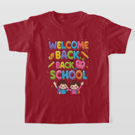 WELCOME新学期カラフル- Kids T-Shirt Des Tシャツ