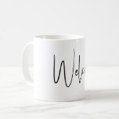 Welcome コーヒーマグカップ (正面左)