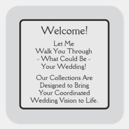 Welcome スクエアシール