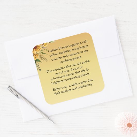 Welcome スクエアシール (封筒)