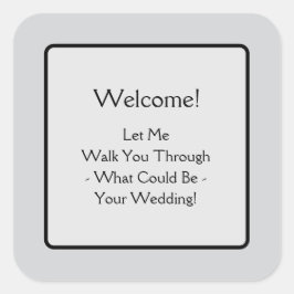 Welcome スクエアシール