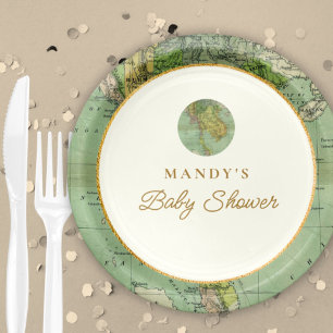 Welcome パーソナライズされた to the world Baby Shower ペーパープレート