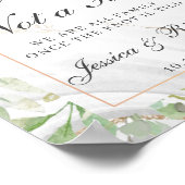 Welcome 結婚 A Seat Not a Side Poster Sign ポスター (角)