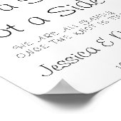 Welcome 結婚 A Seat Not a Side Poster Sign ポスター (角)