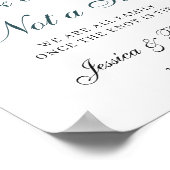 Welcome 結婚 A Seat Not a Side Poster Sign ポスター (角)