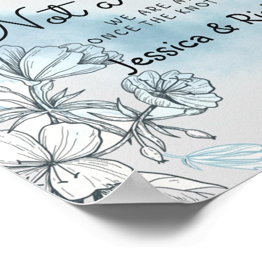 Welcome 結婚 A Seat Not a Side Poster Sign ポスター (角)