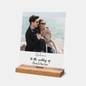 Welcome 結婚 To Our's Decor結婚 Frame アクリルサイン (傾斜)
