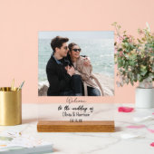 Welcome 結婚 To Our's Decor結婚 Frame アクリルサイン (ウェディング)