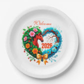 Welcome 2026 ペーパープレート (正面)