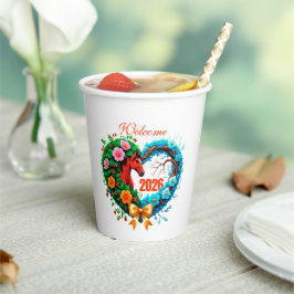 Welcome 2026 紙コップ