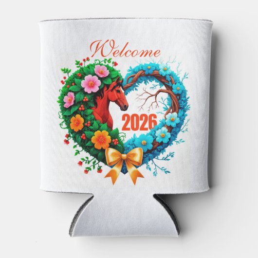 Welcome 2026 缶クーラー (正面)