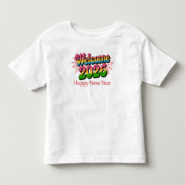 Welcome 2026 Happy New Year トドラーTシャツ