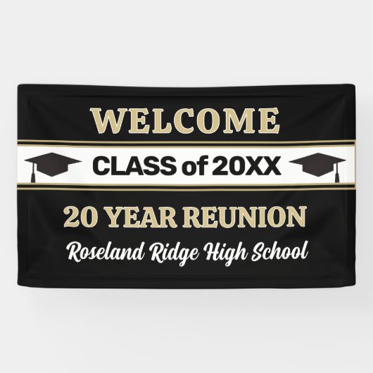 Welcome 20 yr Class Reunion Banner 横断幕 (横)