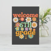 welcome 6th grade, first day of school, welcome 招待状 (スタンド正面)