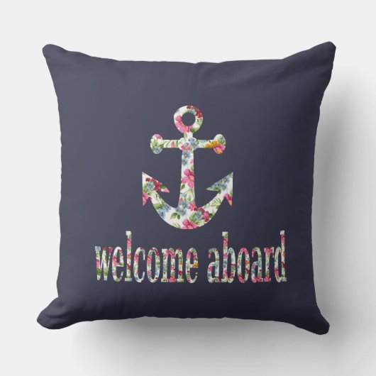 welcome aboard クッション (正面)