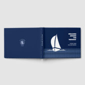 Welcome Aboard （ボートの名前を挿入） ゲストブック (全面)