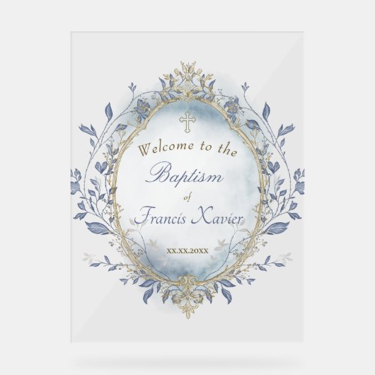 welcome Acrylic Sign アクリルサイン (正面)