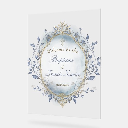 welcome Acrylic Sign アクリルサイン (傾斜)