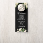 Welcome and Don't Determined 結婚's White Roses ドアノブサイン (ノブ)