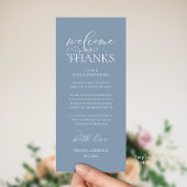 "Welcome and Thanks" Classy Reception Guest Card プログラム
