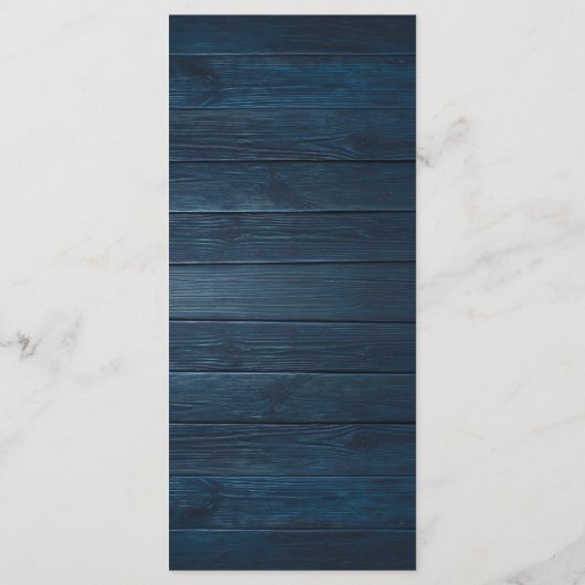 "Welcome and Thanks" Rustic Reception Guest Card プログラム (裏面)