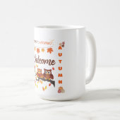 Welcome Autumn – バイリンガルMagデザイン コーヒーマグカップ (正面右)