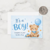 Welcome Baby Boy – A Bundle of Joy ノートカード (正面/裏面インサイチュ)