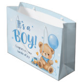 Welcome Baby Boy – A Bundle of Joy Gift Bag ラージペーパーバッグ (裏面アングル)