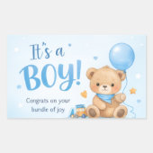 Welcome Baby Boy – A Bundle of Joy Sticker 長方形シール (正面)