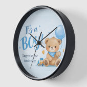 Welcome Baby Boy – A Bundle of Joy  Wall Clock 壁時計 (傾斜)