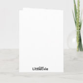 Welcome baby card カード (裏面)