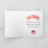 Welcome baby girl シーズンカード (内部)