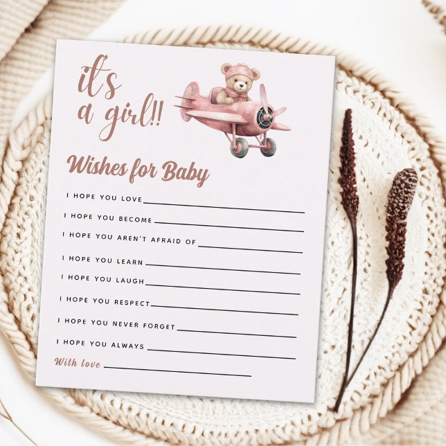 Welcome Baby Girl, Pink Teddy Bear Shower (クリエイターアップロード済み)