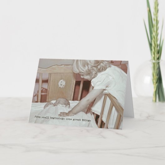 WELCOME BABY Greeting Card サンキューカード (正面)