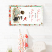 Welcome Baby Shower | Baby and Puppy Dog 横断幕 (インサイチュ)