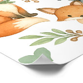 Welcome Baby Shower Baby Animals ポスター (角)