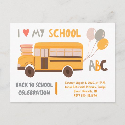 Welcome Back School Picnic シーズンポストカード (正面)