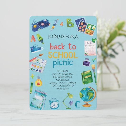 Welcome Back School Picnic 招待状 (スタンド正面)