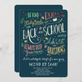 Welcome Back School Picnic 招待状 (正面/裏面)