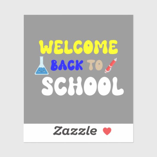 Welcome back to school シール (シート)