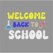 Welcome back to school シール (正面)